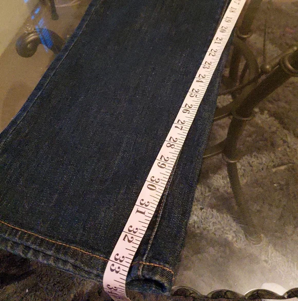 Lane Bryant Womens Dark Wash Straight Leg Jeans Size 14 Tall - Picture 9 of 10